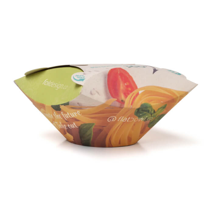 flatBowl sugarcane food packaging by foldesign.co